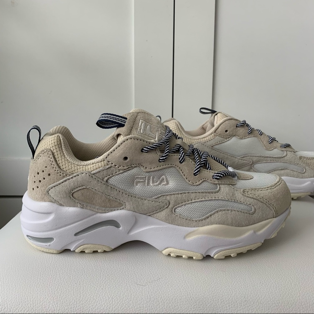 FILA Ray Tracer Chunky Sneakers Taupe Multi Size 7